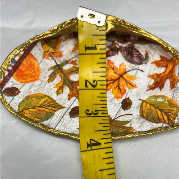 Hand Crafted Autumn Leaf Decor with Gold Accents - Picture 4 of 9